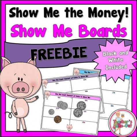 Free "Show Me the Money" Coin Practice Worksheets