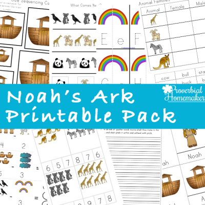 Free Noah's Ark Printable Pack (117 Pages!)