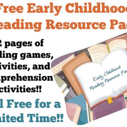 Free Early Childhood Reading Resource Pack