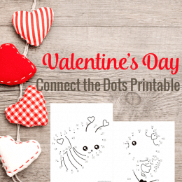 Free Valentines Connect-the-Dot Printables