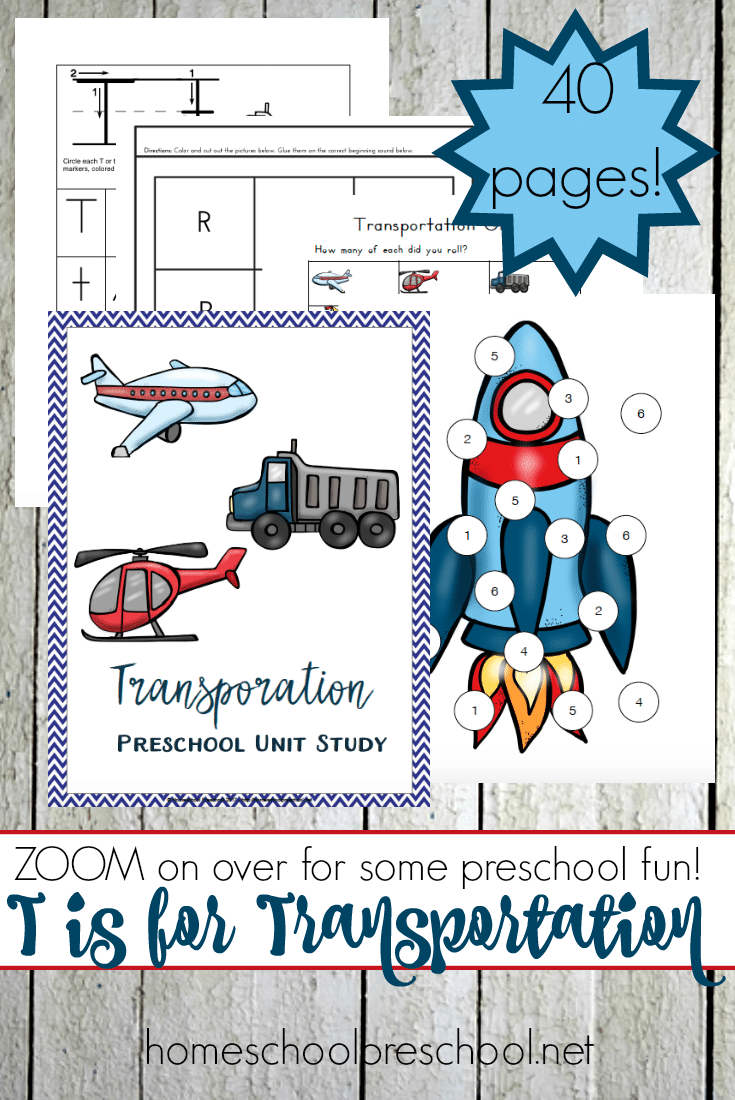 Free Preschool Transportation Printables (40 Pages!)