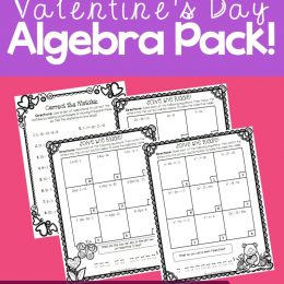 Free Valentine's Day Algebra Riddles Pack