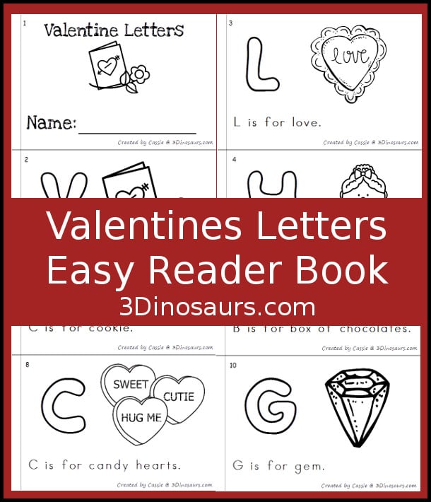 Free ABC Themed Valentine Easy Reader Book