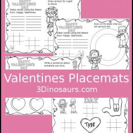 Free Valentine's Day Placemats for Kids
