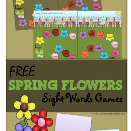 Free Spring Flowers Sight Words Game