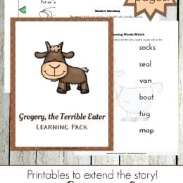 Free Gregory the Terrible Eater Printables
