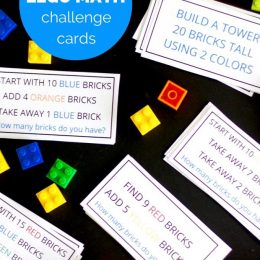 Free LEGO Math Challenge Cards