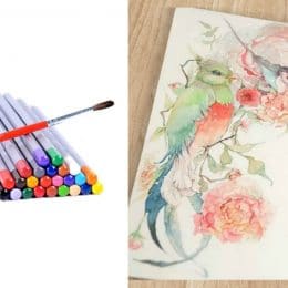 Ohuhu 24 Piece Watercolor Pencil Set