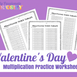 Free Valentine’s Day Multiplication Worksheets