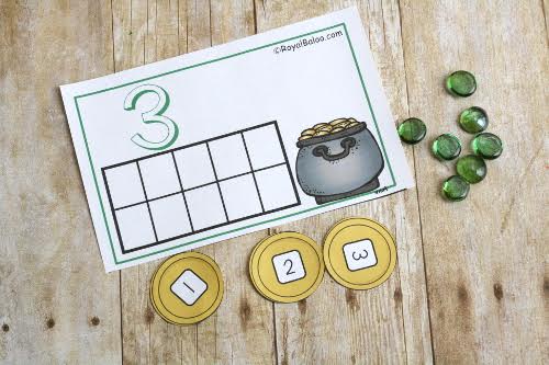 St. Patrick's Day Counting Mats