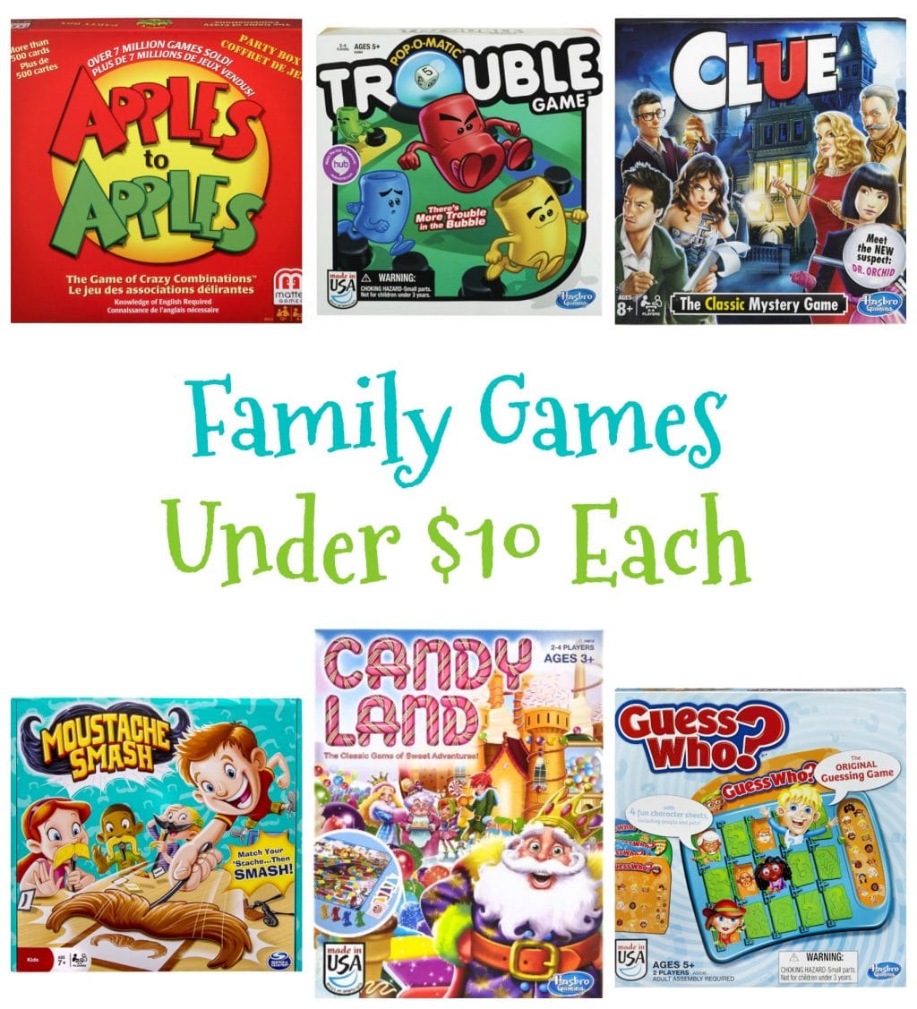 Family Games Under $10 Each