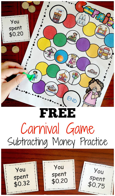 Free Carnival Subtracting Money Game 