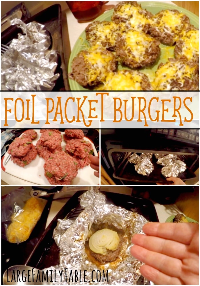 Foil Packet Burgers