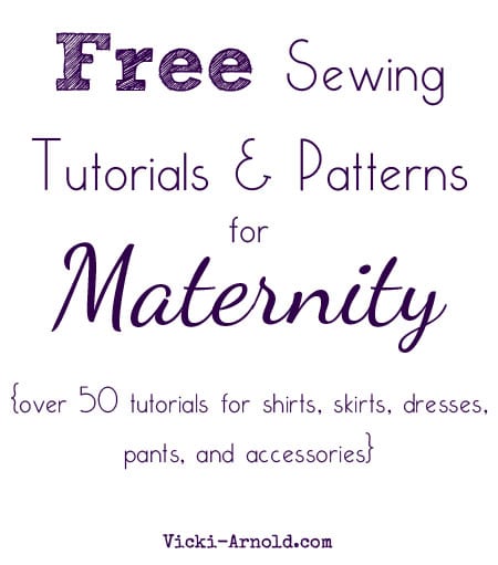 54 Free Sewing Tutorials and Patterns for Maternity