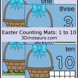 Free Easter Egg Counting Mats