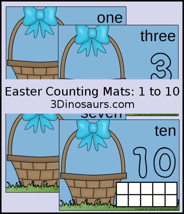 Free Easter Egg Counting Mats