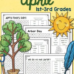 Free April Word Search Packet