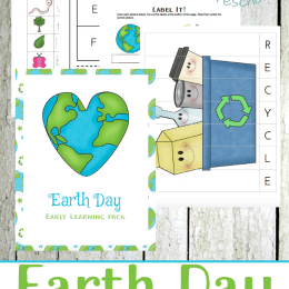 Free Earth Day Preschool Learning Pack