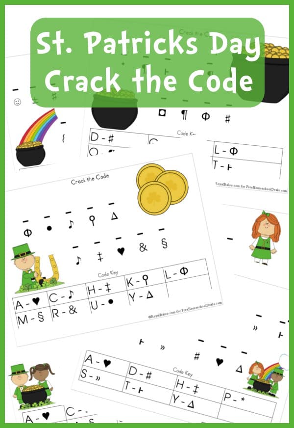 Free St. Patrick’s Day Crack the Code Printable Set (Instant Download)