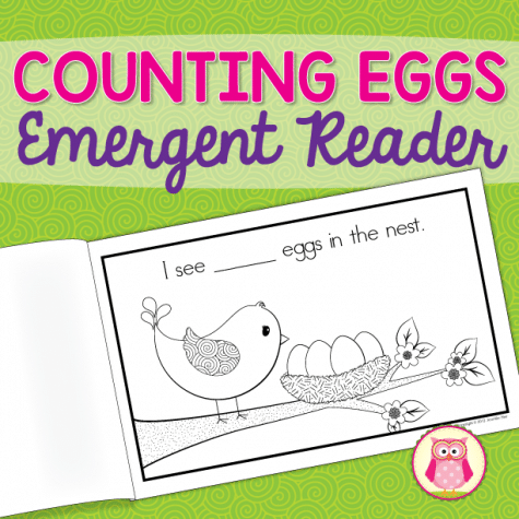 Free Counting Eggs Emergent Reader