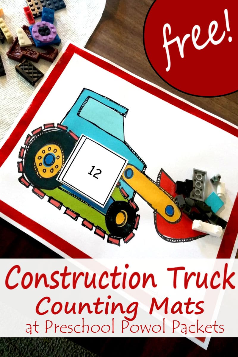 Free Construction Truck Counting Mats