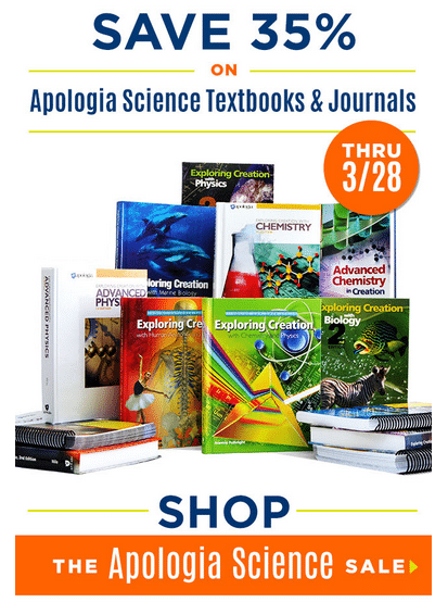 35% Off Apologia Science Textbooks & Journals