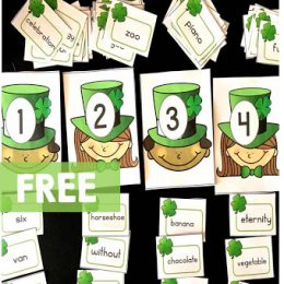 Free St. Patrick's Day Syllable Sort Printables