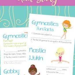 FREE GYMNASTICS MINI UNIT STUDY (Instant Download)