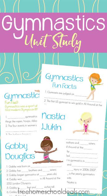 FREE GYMNASTICS UNIT STUDY (Instant Download)