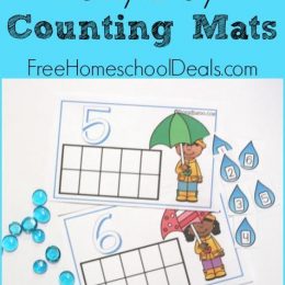 FREE RAINY DAY COUNTING MATS (Instant Download)