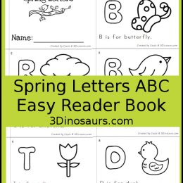 Free Spring Letters ABC Easy Reader Book