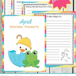 Free Elementary Writing Prompts for April