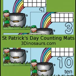 Free St. Patrick's Day Counting Mats