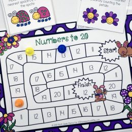 Free Counting Game for Spring (Numbers 1 - 20)