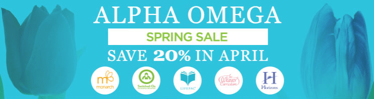 20% Off Alpha Omega Curriculum Plus Free Shipping on Orders $35+