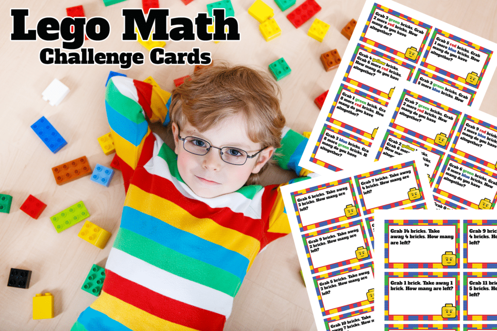 Free LEGO Math Challenge Cards