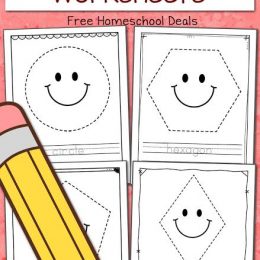 FREE SHAPE TRACING WORKSHEETS (Instant Download)