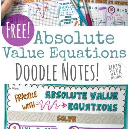 Free Absolute Value Equation Doodle Printable