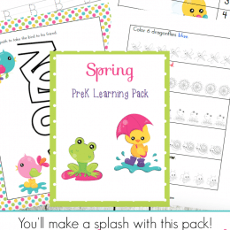 Free Spring Preschool Learning Pack
