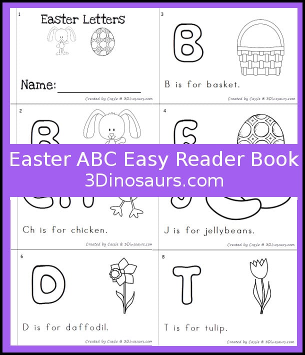 Free Easter ABC Easy Reader Book