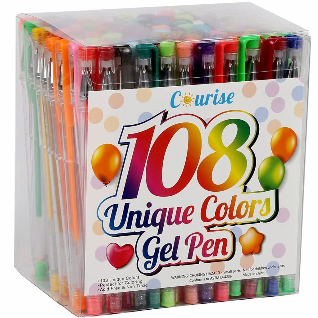 Courise Gel Pen Set Only $14.99 - 108 Unique Colors!