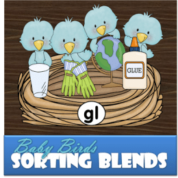 FREE Blue Bird Sorting Blends Activity