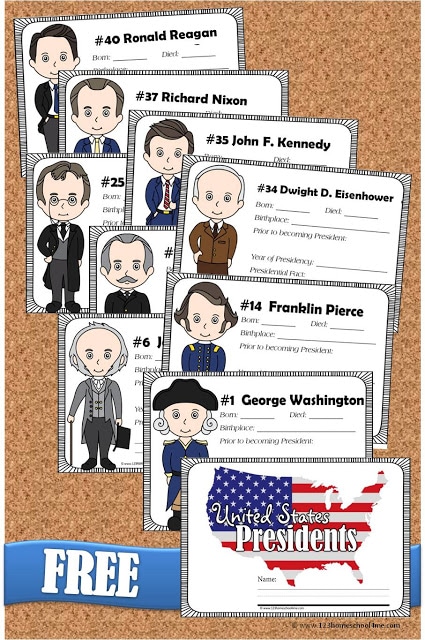 FREE United States Presidents Book for Kids