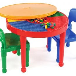 LEGO-Compatible 2-in-1 Activity Table & Chairs Set Only $33.29! (57% Off!)