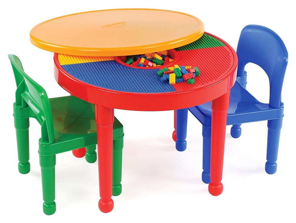 LEGO-Compatible 2-in-1 Activity Table & Chairs Set Only $33.29! (57% Off!)