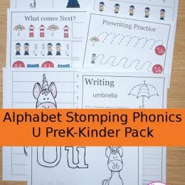 Free Letter U Phonics Pack