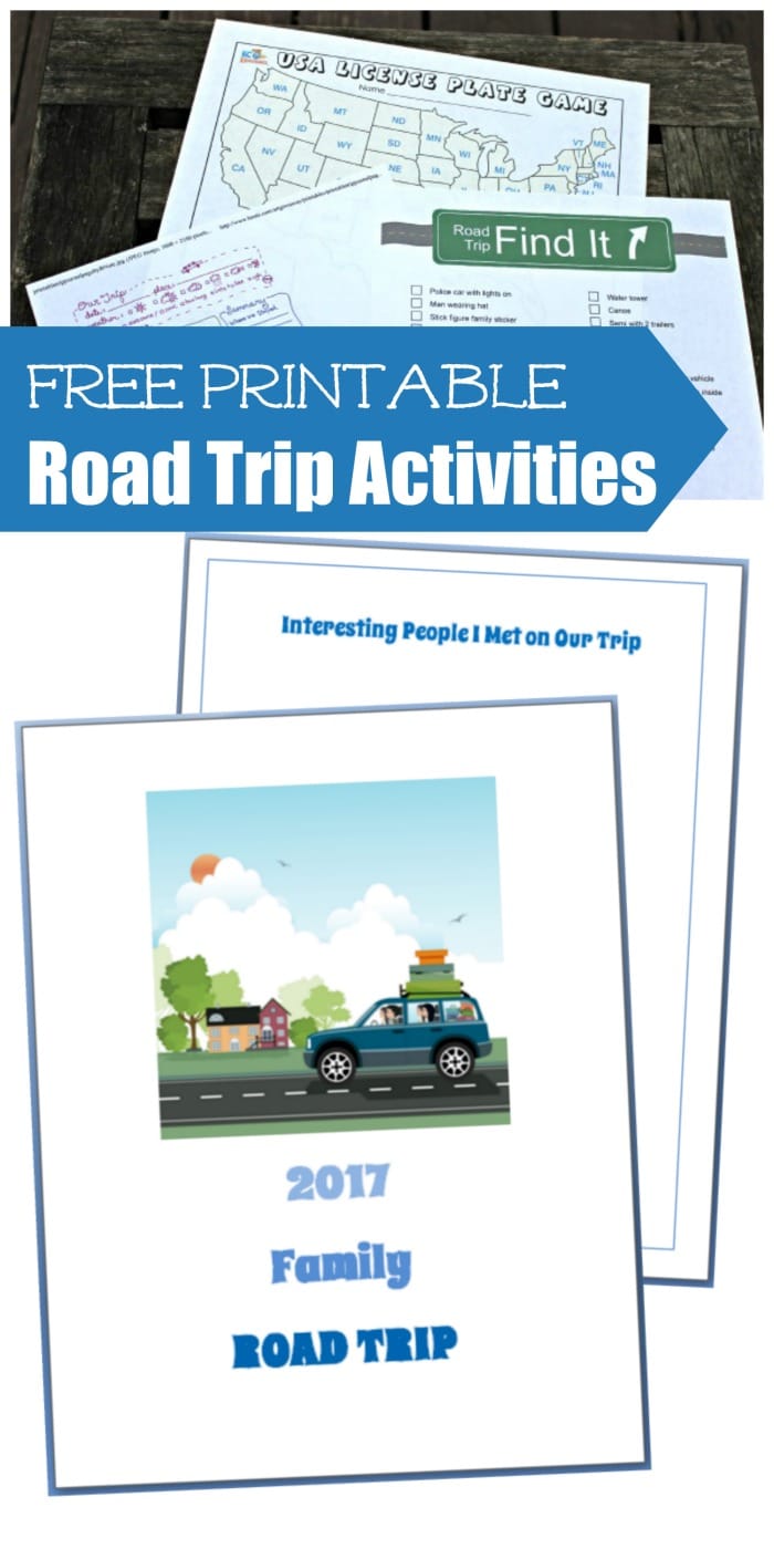 Free Printable Road Trip Activities