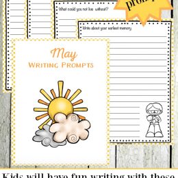 Free May Elementary Writing Prompts