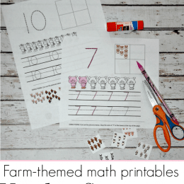 Free Farm Themed Number Worksheets