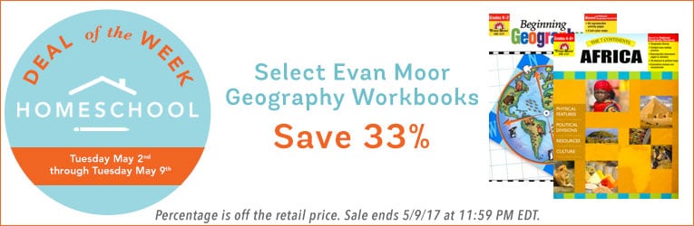 33% Off Evan Moor Geography Workbooks